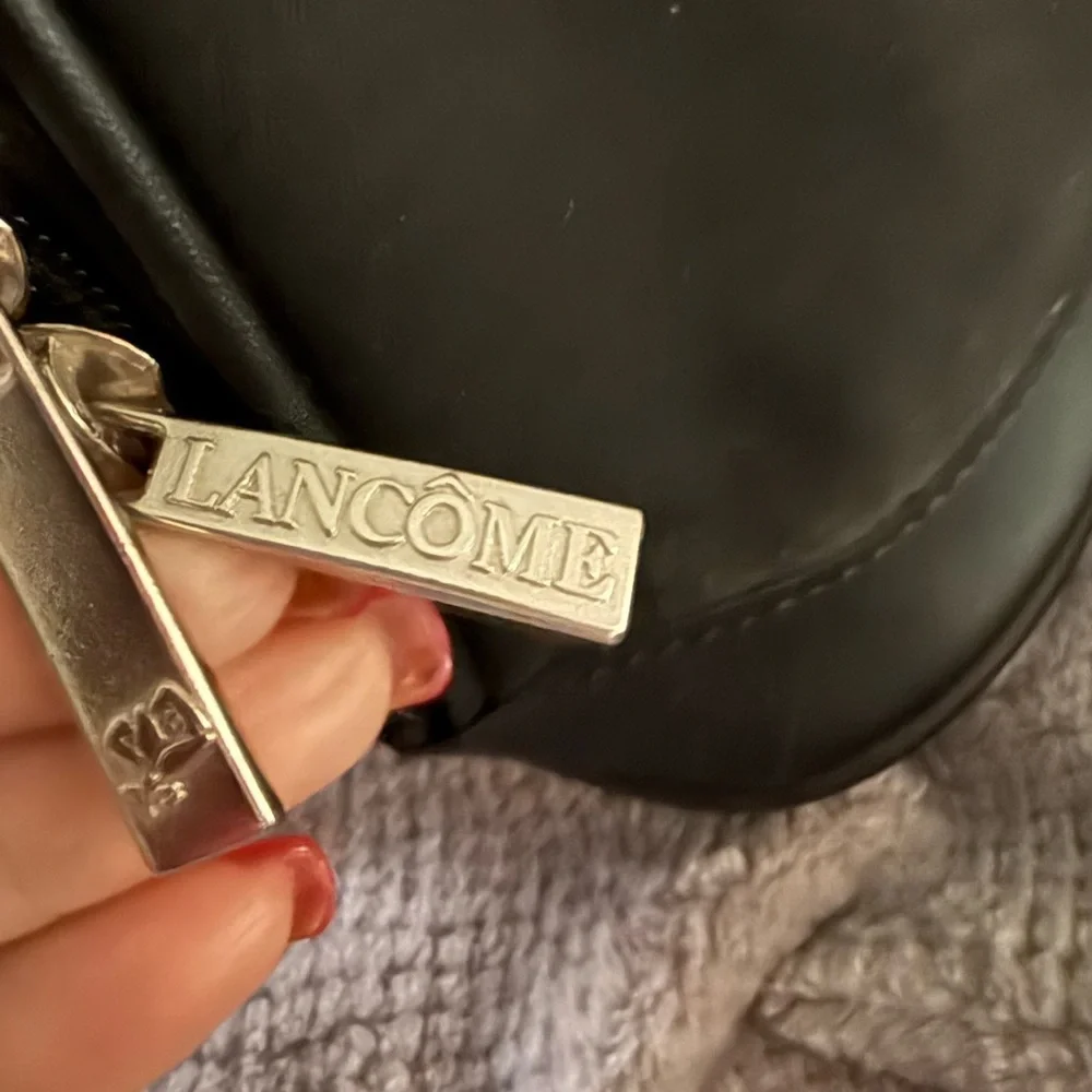 Lancome Black Satchel with Silver Hardware